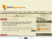 Tablet Screenshot of javiergarzas.com